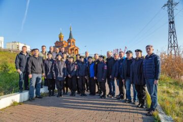 В Дудинке увековечили связь Норильска и Таймыра