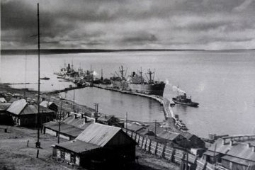 ​В 1936 году в Дудинке построили первый ряжевый причал