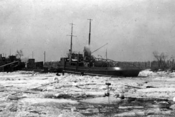 Дудинский морской порт начинался с маленькой речной пристани