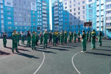 В Дудинке реализовали проект «На зарядку становись!»