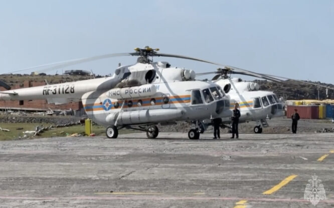 В самом северном посёлке России проходят масштабные учения МЧС