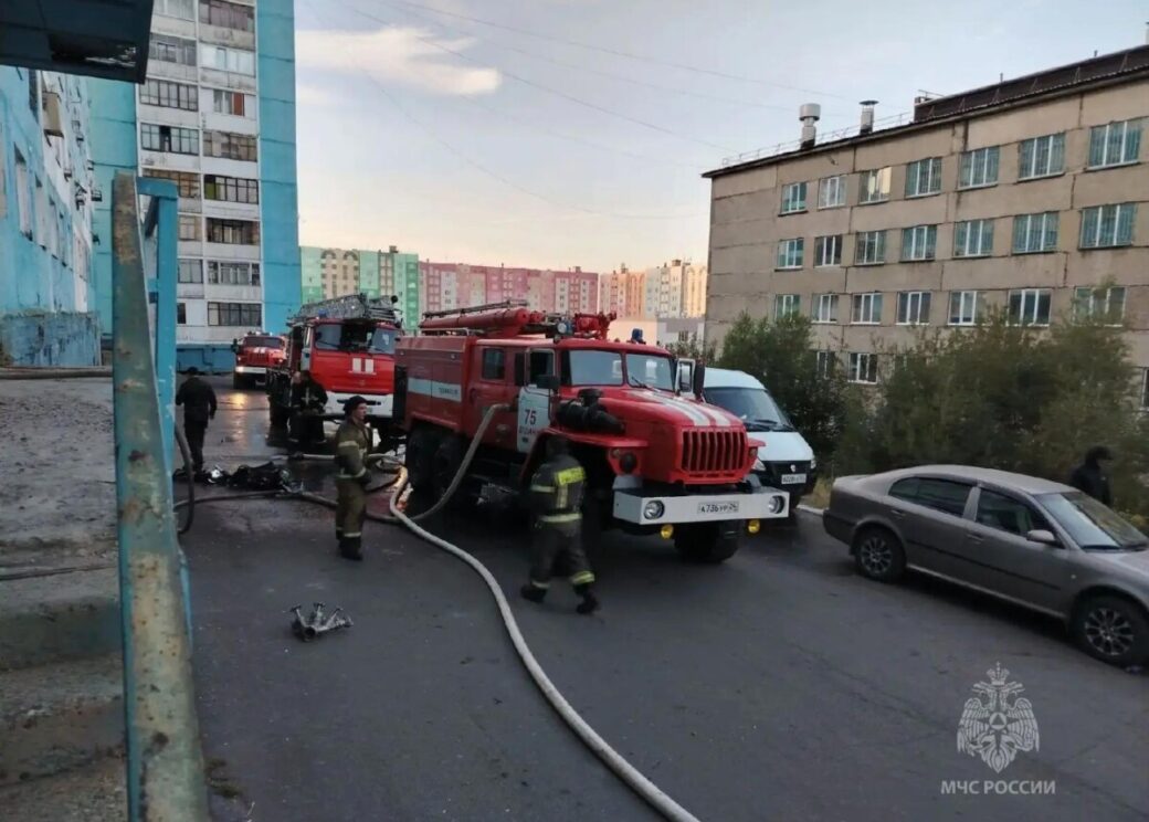 В Дудинке, Игарке и Норильске за сутки произошли серьёзные пожары – есть пострадавший