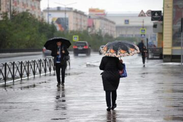 Суббота и воскресенье в Норильске будут пасмурными, дождливыми и ветреными